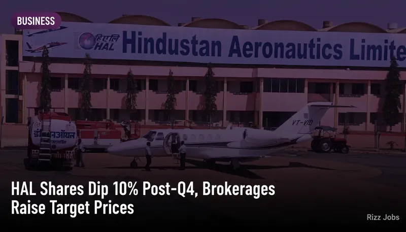 HAL Shares Dip 10% Post-Q4, Brokerages Raise Target Prices — Rizz Jobs