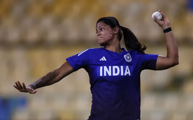 Harmanpreet Kaur discussing team strategy
