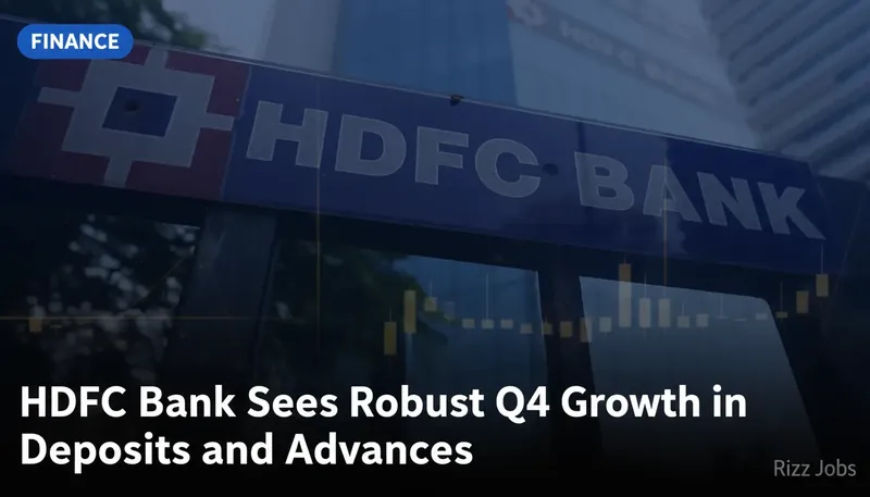HDFC Bank Sees Robust Q4 Growth in Deposits and Advances — Rizz Jobs