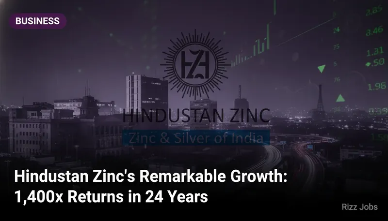 Hindustan Zinc's Remarkable Growth: 1,400x Returns in 24 Years — Rizz Jobs