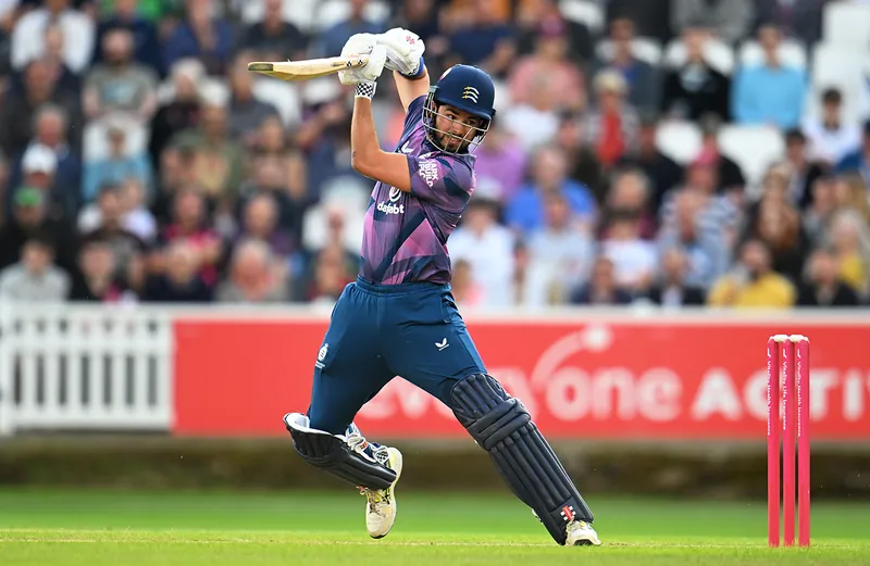 Middlesex cricket team celebrating a victory