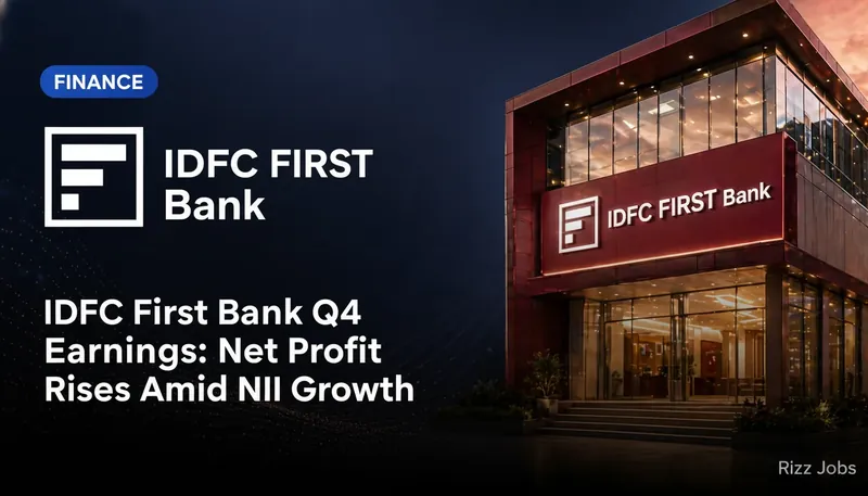 IDFC First Bank Q4 Earnings: Net Profit Rises Amid NII Growth — Rizz Jobs