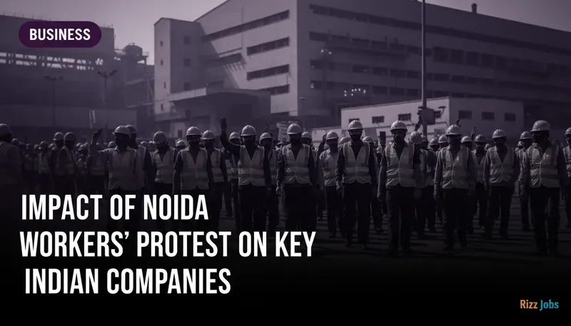 Impact of Noida Workers' Protest on Key Indian Companies — Rizz Jobs
