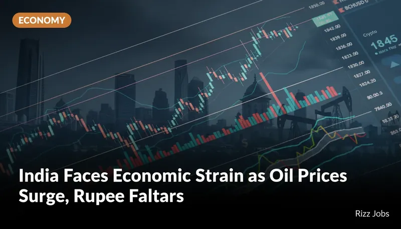 India Faces Economic Strain as Oil Prices Surge, Rupee Falters — Rizz Jobs