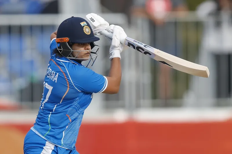 India and Sri Lanka cricket teams in action during a match