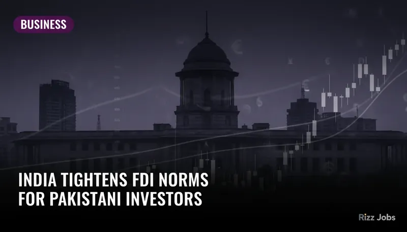 India Tightens FDI Norms for Pakistani Investors — Rizz Jobs