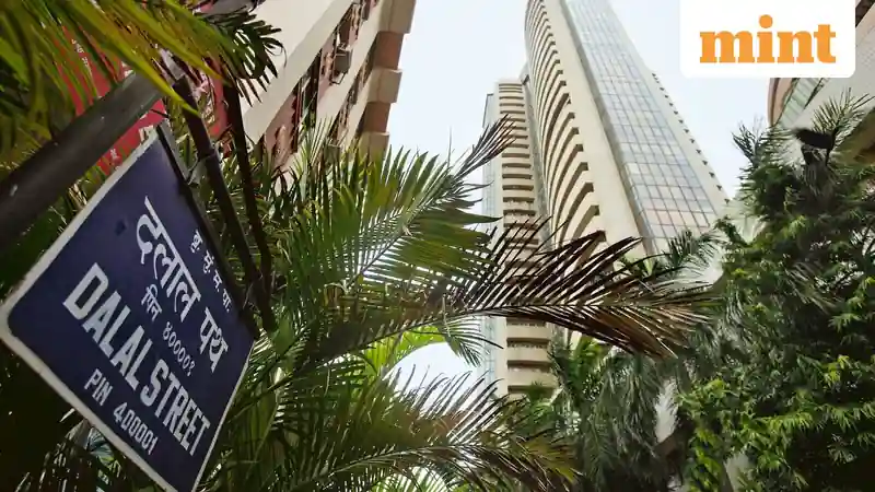 Indian stock market indices showing positive growth