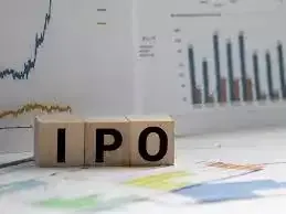 Stock market graph with Indian rupee symbol