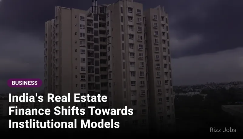 India's Real Estate Finance Shifts Towards Institutional Models — Rizz Jobs