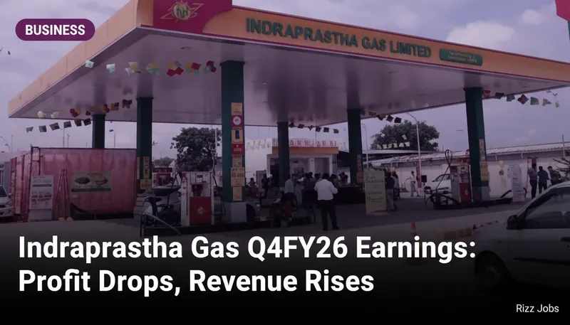 Indraprastha Gas Q4FY26 Earnings: Profit Drops, Revenue Rises — Rizz Jobs