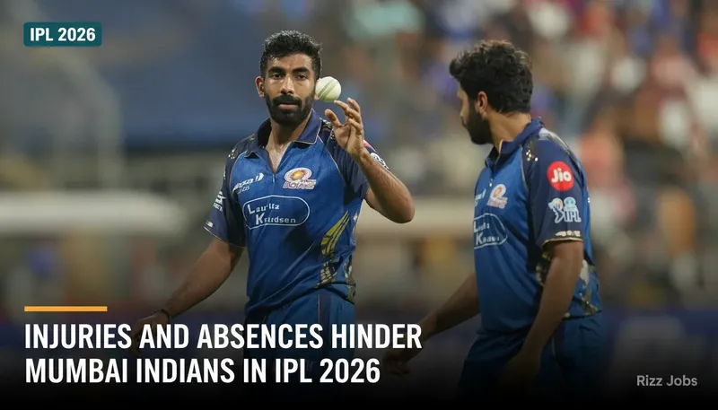 Injuries and Absences Hinder Mumbai Indians in IPL 2026 — Rizz Jobs