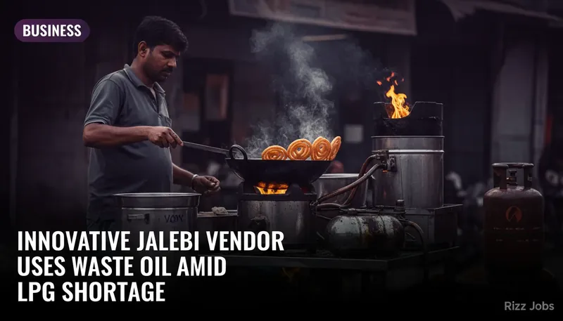 Innovative Jalebi Vendor Uses Waste Oil Amid LPG Shortage — Rizz Jobs