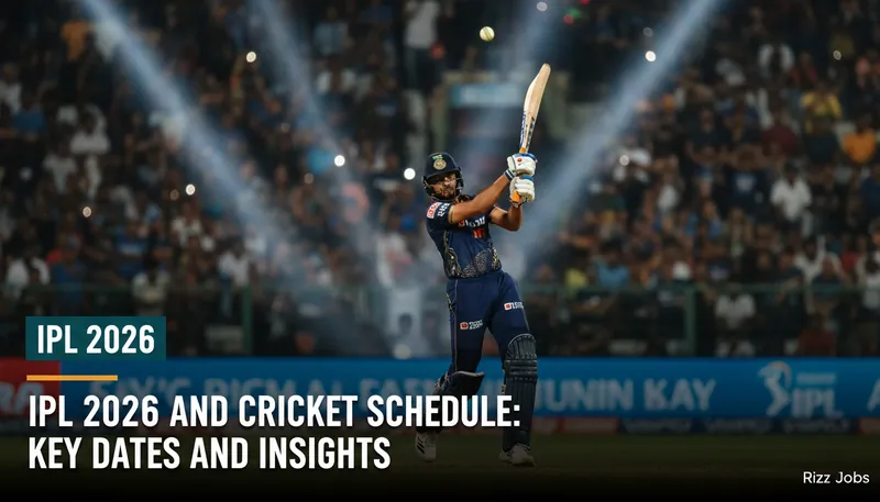 IPL 2026 and Cricket Schedule: Key Dates and Insights — Rizz Jobs