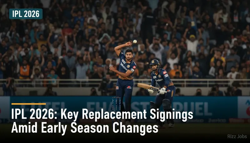 IPL 2026: Key Replacement Signings Amid Early Season Changes — Rizz Jobs