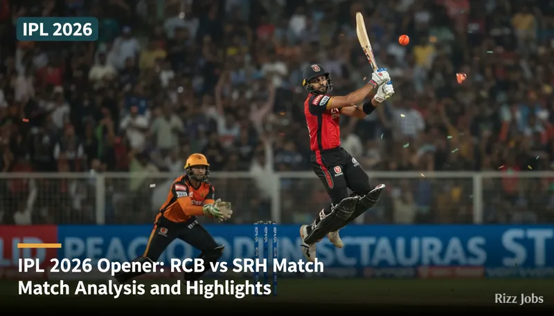 IPL 2026 Opener: RCB vs SRH Match Analysis and Highlights — Rizz Jobs