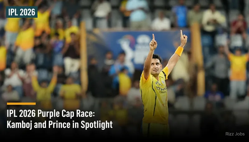 IPL 2026 Purple Cap Race: Kamboj and Prince in Spotlight — Rizz Jobs