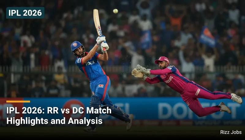 IPL 2026: RR vs DC Match Highlights and Analysis — Rizz Jobs