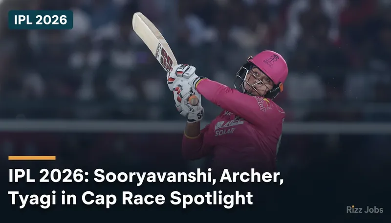 IPL 2026: Sooryavanshi, Archer, Tyagi in Cap Race Spotlight — Rizz Jobs