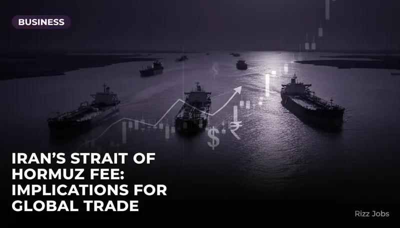 Iran's Strait of Hormuz Fee: Implications for Global Trade — Rizz Jobs