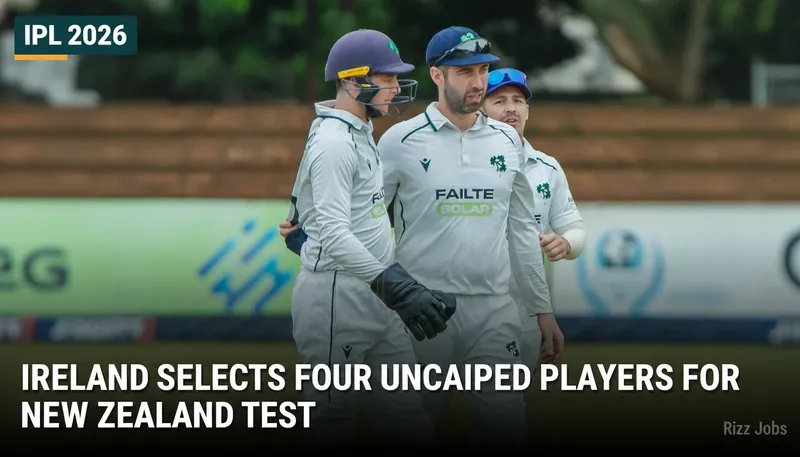 Ireland Selects Four Uncapped Players for New Zealand Test — Rizz Jobs