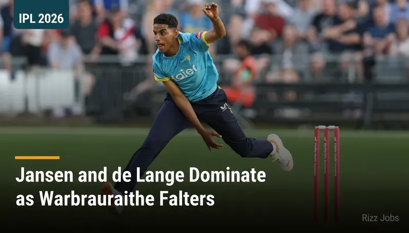 Jansen and de Lange Dominate as Warwickshire Falters — Rizz Jobs