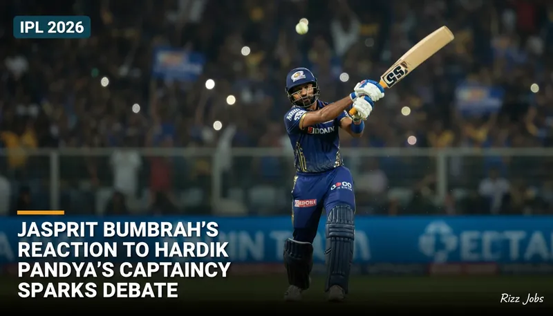 Jasprit Bumrah's Reaction to Hardik Pandya's Captaincy Sparks Debate — Rizz Jobs