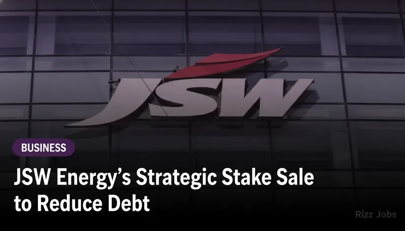 JSW Energy's Strategic Stake Sale to Reduce Debt — Rizz Jobs