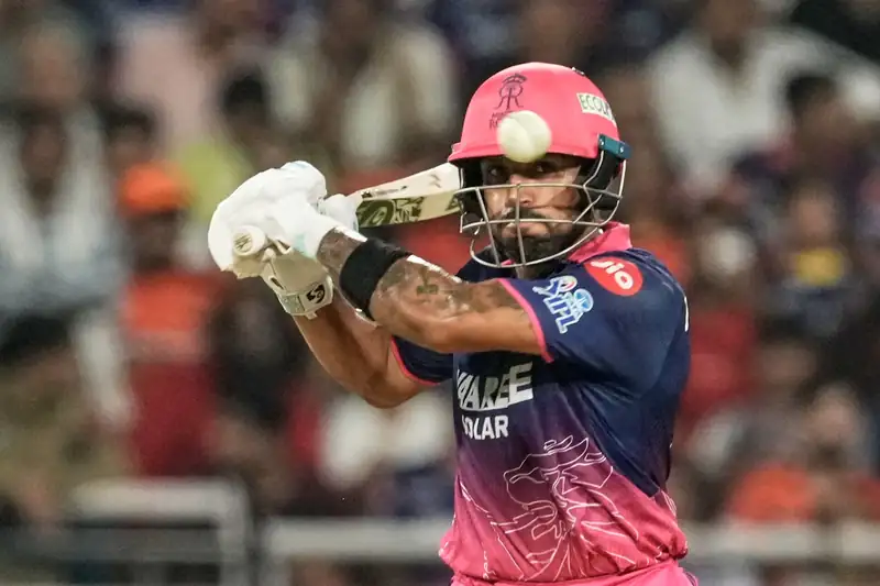 Dhruv Jurel batting during an IPL match