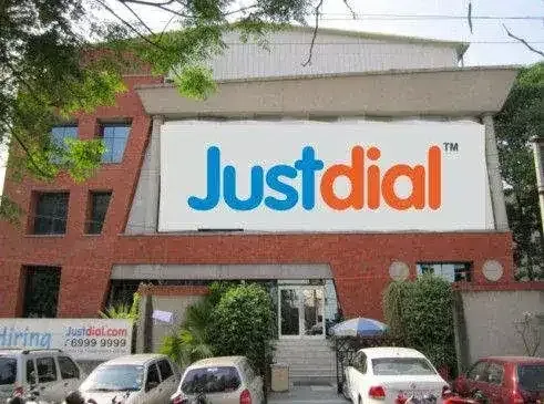 Just Dial office building with company logo