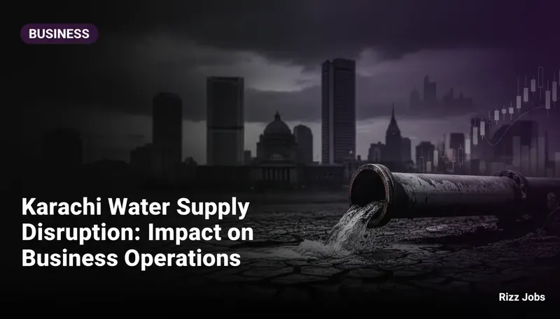 Karachi Water Supply Disruption: Impact on Business Operations — Rizz Jobs