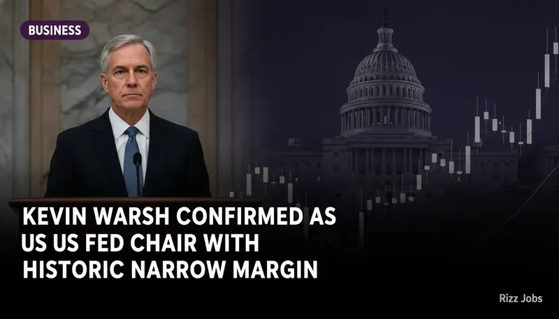 Kevin Warsh Confirmed as US Fed Chair with Historic Narrow Margin — Rizz Jobs