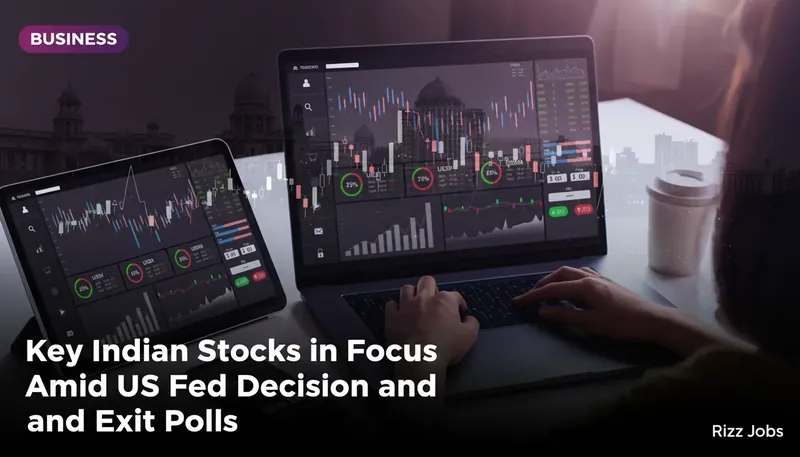 Key Indian Stocks in Focus Amid US Fed Decision and Exit Polls — Rizz Jobs