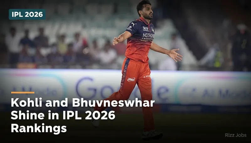 Kohli and Bhuvneshwar Shine in IPL 2026 Rankings — Rizz Jobs