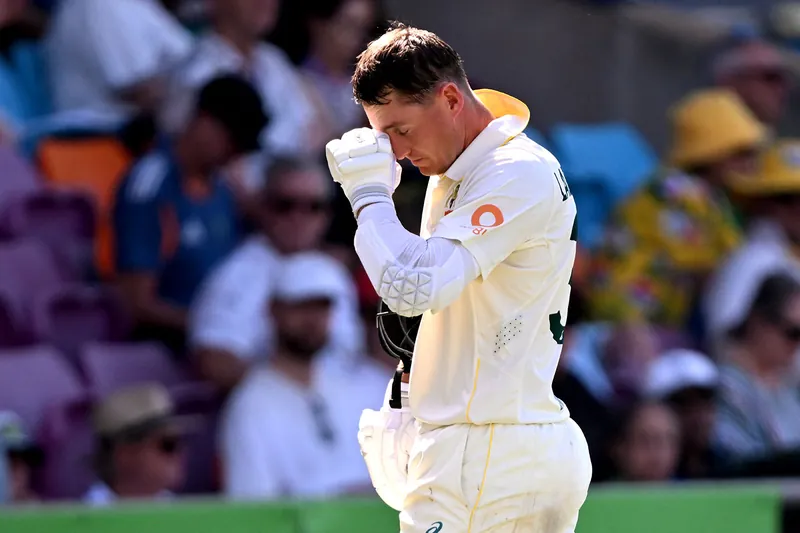 Marnus Labuschagne batting during a Test match