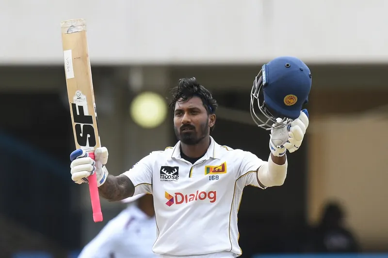 Lahiru Udara batting during a cricket match