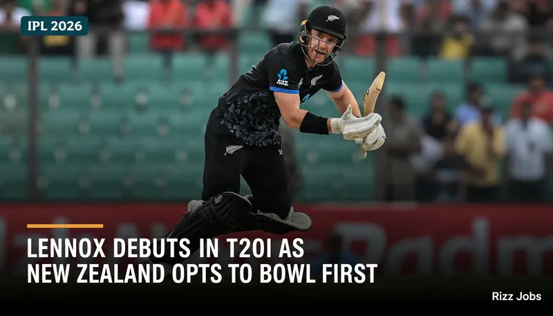 Lennox Debuts in T20I as New Zealand Opts to Bowl First — Rizz Jobs