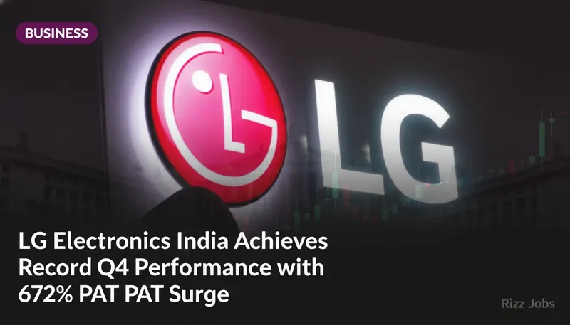 LG Electronics India Achieves Record Q4 Performance with 672% PAT Surge — Rizz Jobs