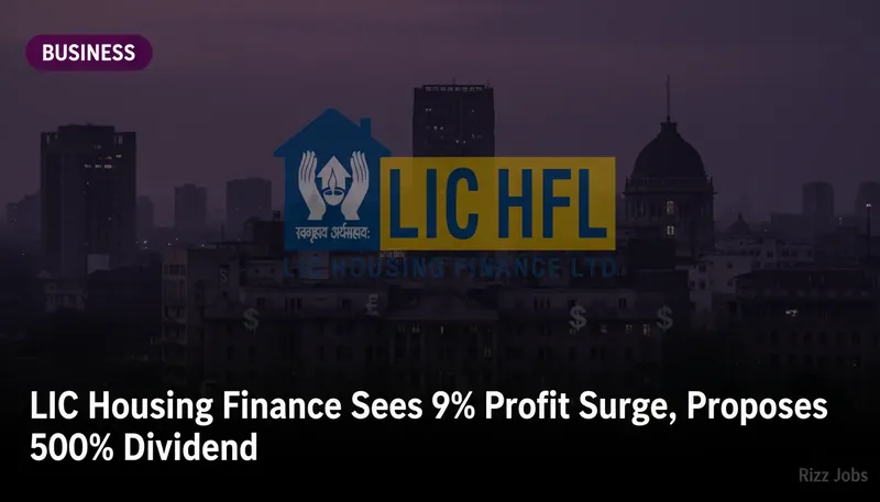 LIC Housing Finance Sees 9% Profit Surge, Proposes 500% Dividend — Rizz Jobs