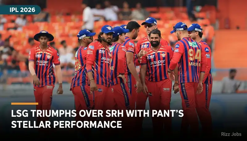 LSG Triumphs Over SRH with Pant's Stellar Performance — Rizz Jobs