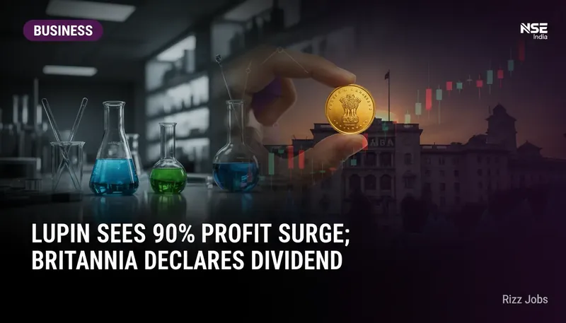 Lupin Sees 90% Profit Surge; Britannia Declares Dividend — Rizz Jobs