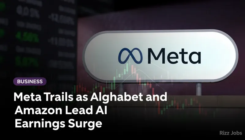 Meta Trails as Alphabet and Amazon Lead AI Earnings Surge — Rizz Jobs