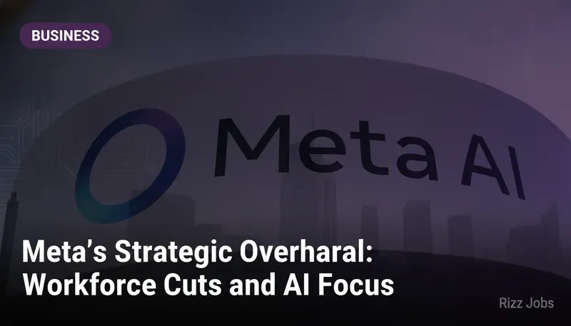 Meta's Strategic Overhaul: Workforce Cuts and AI Focus — Rizz Jobs