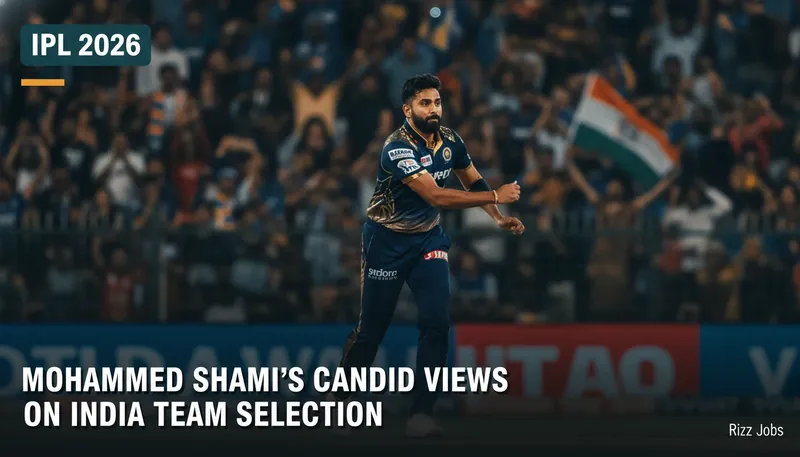 Mohammed Shami's Candid Views on India Team Selection — Rizz Jobs