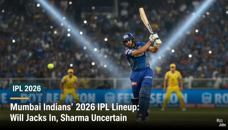 Mumbai Indians' 2026 IPL Lineup: Will Jacks In, Sharma Uncertain — Rizz Jobs