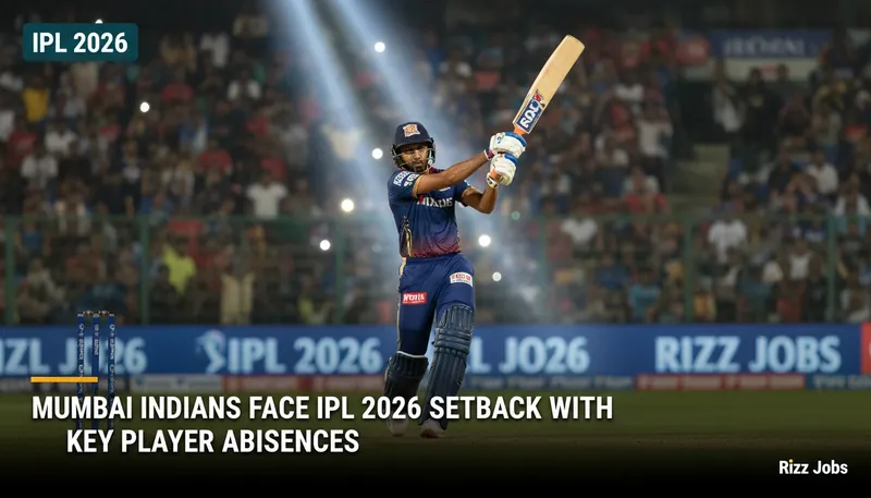 Mumbai Indians Face IPL 2026 Setback with Key Player Absences — Rizz Jobs