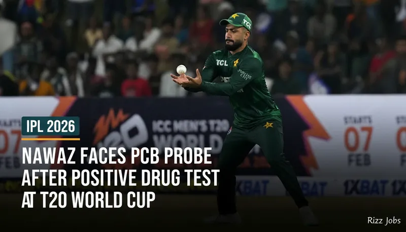 Nawaz Faces PCB Probe After Positive Drug Test at T20 World Cup — Rizz Jobs