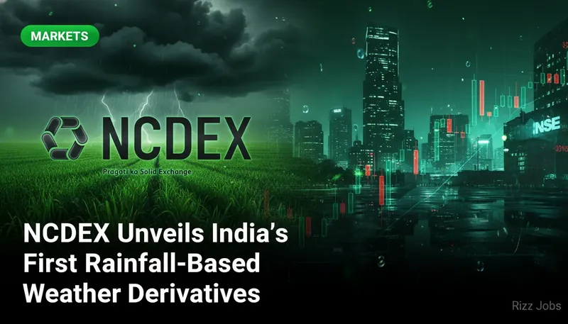 NCDEX Unveils India's First Rainfall-Based Weather Derivatives — Rizz Jobs