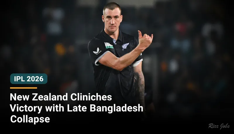 New Zealand Clinches Victory with Late Bangladesh Collapse — Rizz Jobs