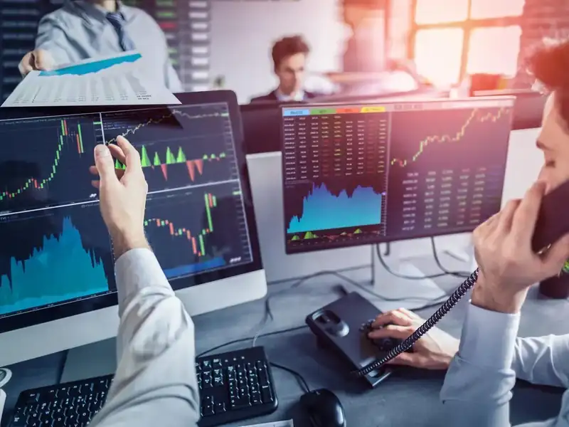 Stock market graph showing Nifty index trends
