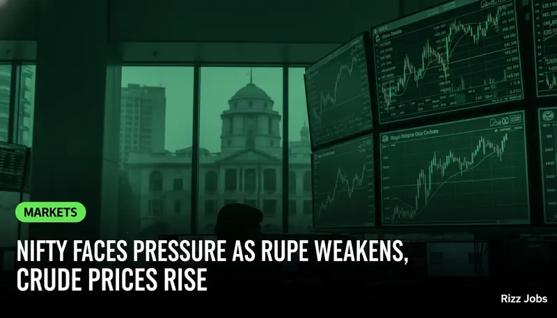 Nifty Faces Pressure as Rupee Weakens, Crude Prices Rise — Rizz Jobs